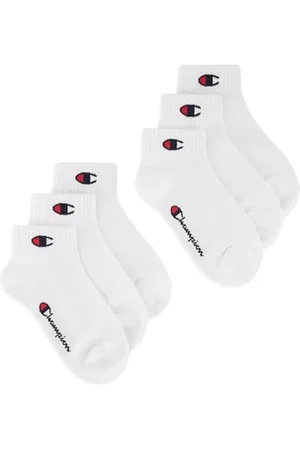 Champion Unisex – Kinder und Jugendliche Core Socks Junior 6PP Quarter Innensocken, , 31-34