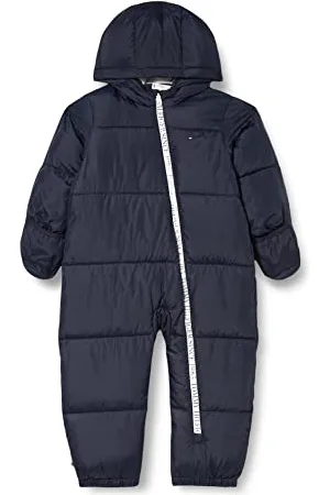Tommy Hilfiger Unisex Baby Branded Zip SKIISUIT KN0KN01522 Gepolsterte Jacken, , 18 Monate
