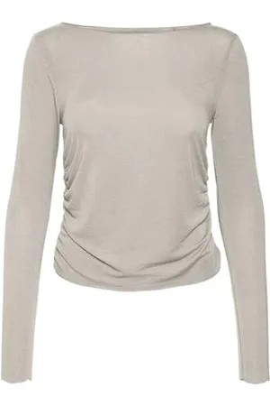 VERO MODA Damen VMELIANA LS Cropped TOP JRS Langarmshirt, , X-Large