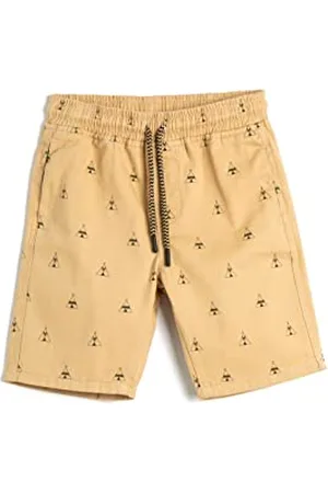 Koton Boyss Chino Drawstring Pockets Cotton Patterned Shorts, , 6-7 Jahre EU