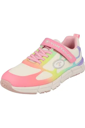 TOM TAILOR 6370250012 Sneaker, White-Rose-Multi, 30 EU