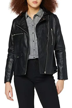 SPARKZ COPENHAGEN Damen Zitrone Kunstlederjacke, , S