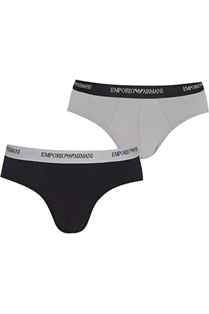 Emporio Armani Herren Essential Core Logoband 2-pack Brief Slip, , L EU