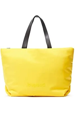 Desigual Womens BOLS_Logging Namibia Shopping Bag, Yellow