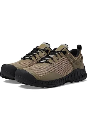 Keen Herren NXIS Evo Waterproof Wanderschuh, Plaza Taupe/Citronelle, 39.5 EU