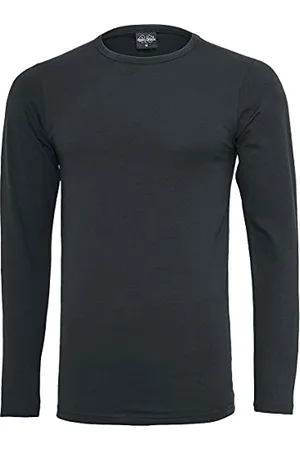 Urban classics Herren Fitted Stretch L/S Tee Langarmshirt, , S