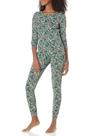 Amazon Damen Anschmiegsames Pyjama-Set Aus Baumwolle (In Übergröße Erhältlich), , L