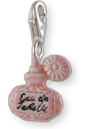 Melina Damen-Charm Anhänger Eau de Toilette Parfümflasche Emaille 925 Sterling Silber 1800061