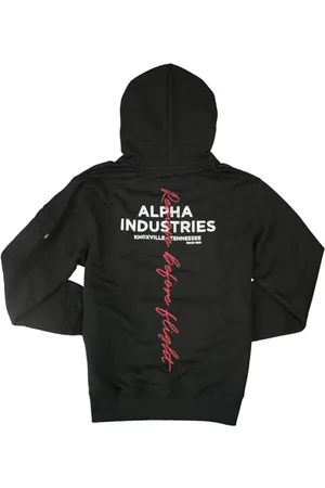 Alpha Industries Herren Signature BP Hoody, Black, XL