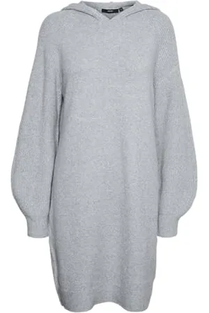 VERO MODA VMDOFFY Hoodie LS Short Dress GA NOOS