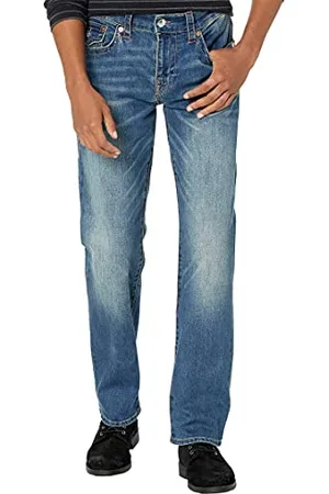 True Religion Herren Ricky Straight Leg Jeans, , 34W / 34L
