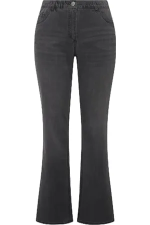 Ulla Popken Damen Bootcut-jeans Hose, , 47W / 30L EU