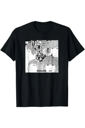 The Beatles Revolver T-Shirt S U-Ausschnitt Klassisches Cartoon-T-Shirt Mnner