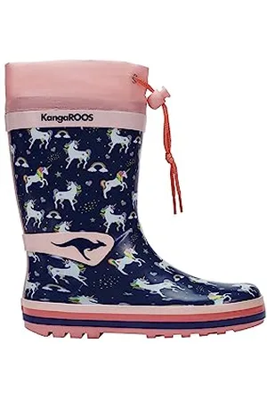 KangaROOS K-Summerrain Gummistiefel, dk Navy/Unicorn, 23 EU