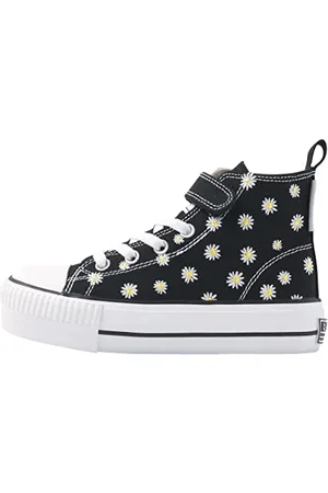 British Knights Kaya MID Sneaker, SCHWARZ/GÄNSEBLÜMCHEN, 28 EU