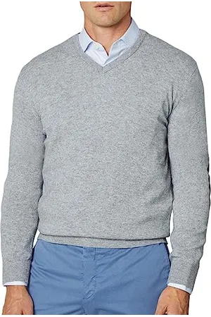 Hackett Herren Merino Cash Mix V Pullover, , Small