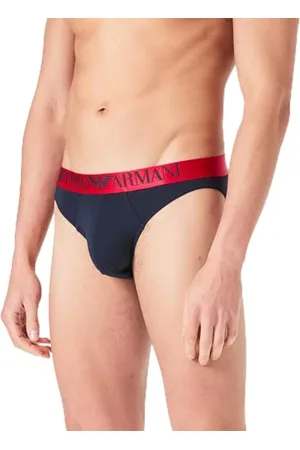 Emporio Armani Herren Christmas Shiny Logo Brief Slip, , M