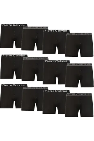 Pierre Calvini (6/12-Pack) Herren Boxershorts Mit Elastischem Bund | Button-Fly im Stretch-Fit-Design | Multipack