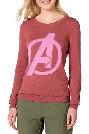 Amazon Disney | Marvel | Star Wars Damen Leichte Pullover mit Rundhalsausschnitt, , S