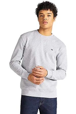 Lee Herren Plain Crew Sweatshirt, Grau ( Mp), X-Large
