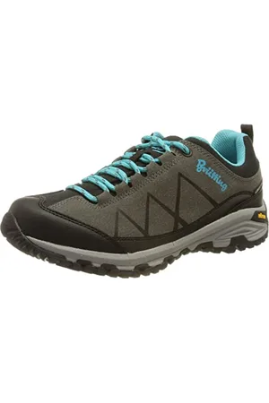 BRUTTING Damen Kansas Trekking-& Wanderhalbschuhe, grau/schwarz/türkis, 40 EU