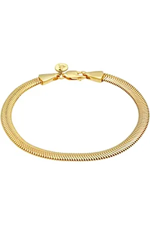 Elli Armband Damen Flach Elegant Schlangenkette Fischgräte Trend in 925 Sterling Silber