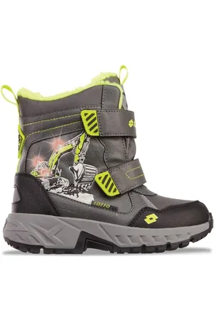 Lotto SUDBURRY TEX K Halblange Stiefel, Grey/FR.Yellow, 26 EU