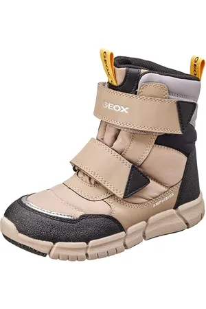 Geox J Flexyper Boy B Abx Ankle Boot, BEIGE/Black, 29 EU