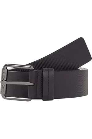 Calvin Klein Herren Gürtel Eckige Schnalle aus Leder, , 85 cm