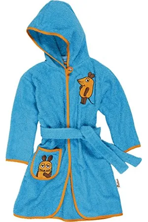 Playshoes Unisex Kinder Frottee-Bademantel Morgenmantel, , 98/104