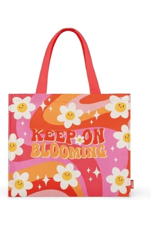 Legami Strandtasche, große Strandtasche, Strandtasche aus verstärktem Material, Strandtasche mit Magnetknopfverschluss, Tote Bag bis 15 kg, 44 x 61,5 cm, , Rosa, Rosa, 44 x 61.5 cm