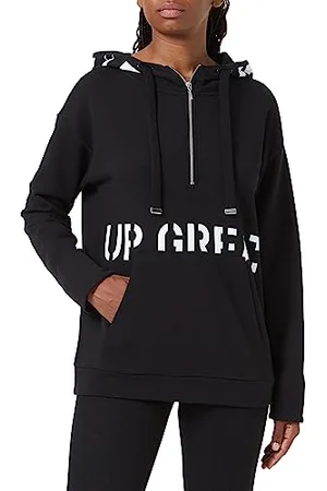 Cartoon Damen Hoodie Langarm /Weiß,M