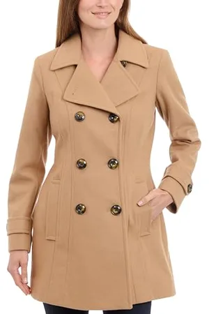 Anne Klein Damen 6121147f93 Erbsenmantel, camel, S EU