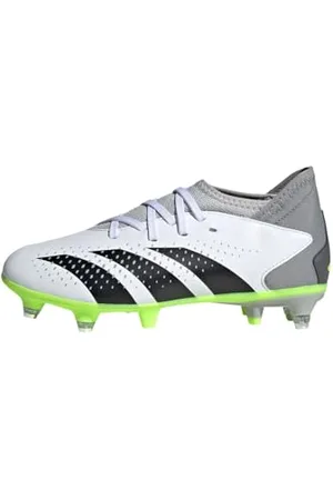 adidas Predator Accuracy.3 Soft Ground Boots Fußballschuhe, Cloud White/Core Black/Lucid Lemon, 28 EU