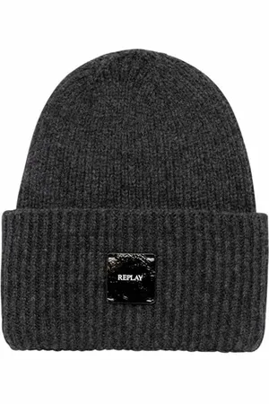 Replay Damen Mütze Beanie, Grau (Granite Gray 0028), OneSize
