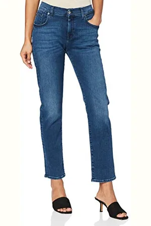 7 for all Mankind Damen Relaxed Skinny Boyfriend Jeans, , 25W / 27L