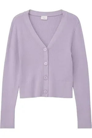 QS by s.Oliver Junior Strickjacke mit Rippstruktur
