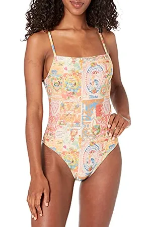 Desigual Womens Biki_Jamaica One Piece Swimsuit, White, S