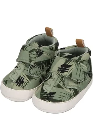 Sterntaler Babyschuh Jungle für Jungen Junglemuster aus Baumwollstoff und Kunstleder - Material passt sich ideal an den Fuß an - Babyschuhe aus langlebigem Material - , 20