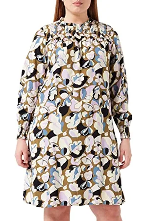 TOM TAILOR Damen Kleid mit Allover-Print 1030251, , 34