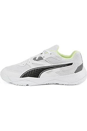 PUMA Jungen Unisex Kinder Solarflash Jr Ii Hallenturnschuh, White Black Fizzy Light, 29 EU