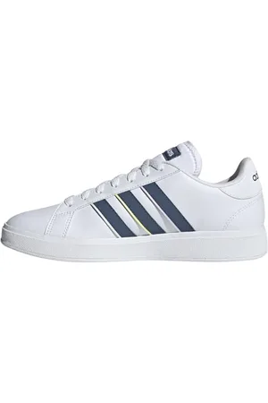 adidas Damen Grand Court Base 2.0 Shoes Schuhe, Cloud White/preloved Ink/Crystal Jade, 36 EU