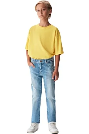 LTB Jungen-Jeanshosen Rafiel B Gerade Mittlere Taille mit Reißverschluss aus Baumwollmischung in Lightblau - Größe 164CM