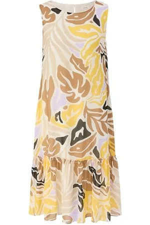QS by s.Oliver Knieumspielendes Chiffon-Kleid mit Volants 38