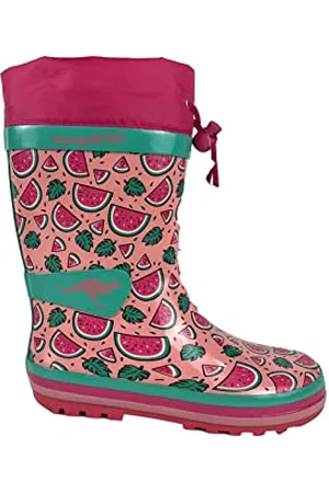 KangaROOS K-Summerrain Gummistiefel, Daisy pink/Melon, 24 EU