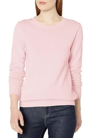 Amazon Damen Pullover Mit Rundhalsausschnitt Aus 100 % Baumwolle (Erhältlich In Übergröße), , XS