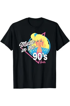 Barbie Damen und Unisex Kinder T-Shirt Cartoon S Klein EU Crew-Ausschnitt Abgerundete Manschette T-Shirt