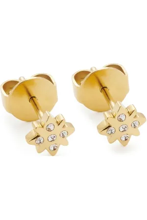 Leonardo Ohrstecker Ciao Campagnola, 1 Paar Stecker aus goldfarbenem Edelstahl, Zirkonia Steinchen, Schmuck Damen Geschenk, 024464
