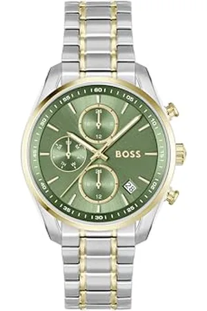 HUGO BOSS Multi Zifferblatt Quarz Uhr für Damen Kollektion Grand Tour Ladies mit Zweifarbiges Edelstahlarmband - 1502766
