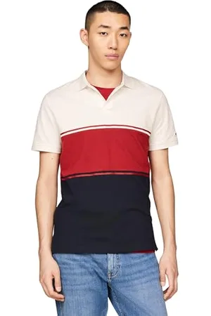 Tommy Hilfiger Herren Poloshirt Kurzarm Colorblock Regular Fit, , L